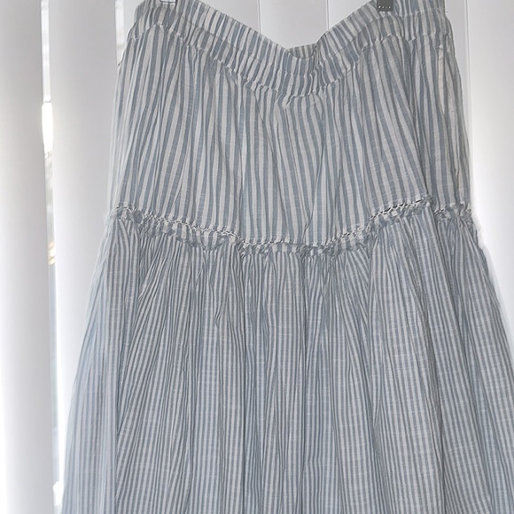 EUC-LoveShackFancy skirt with pockets Blue A-Line - Picture 3 of 7